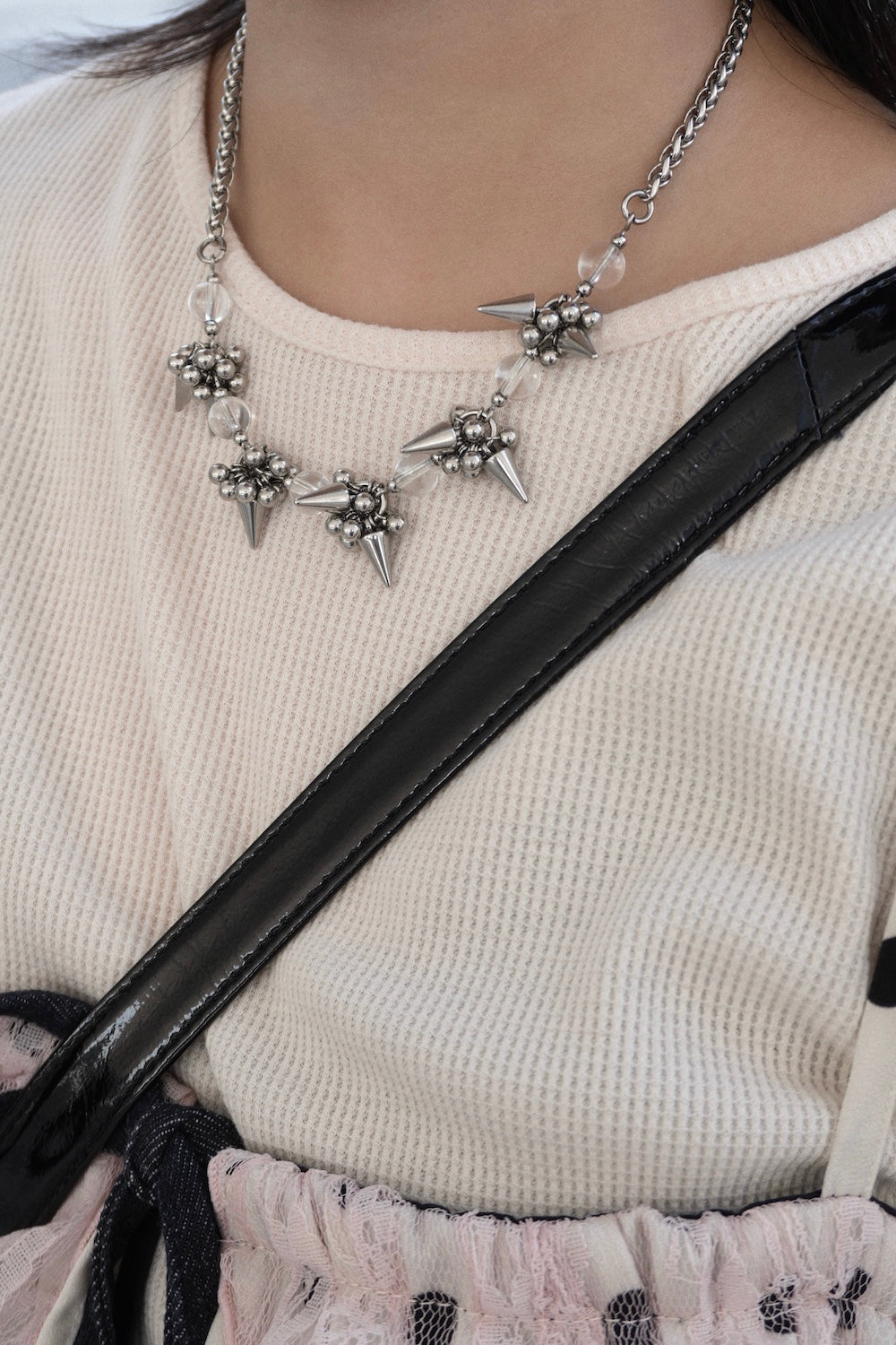 Rock-crystal Style Necklace ver.1 (Clear Quartz 白水晶)