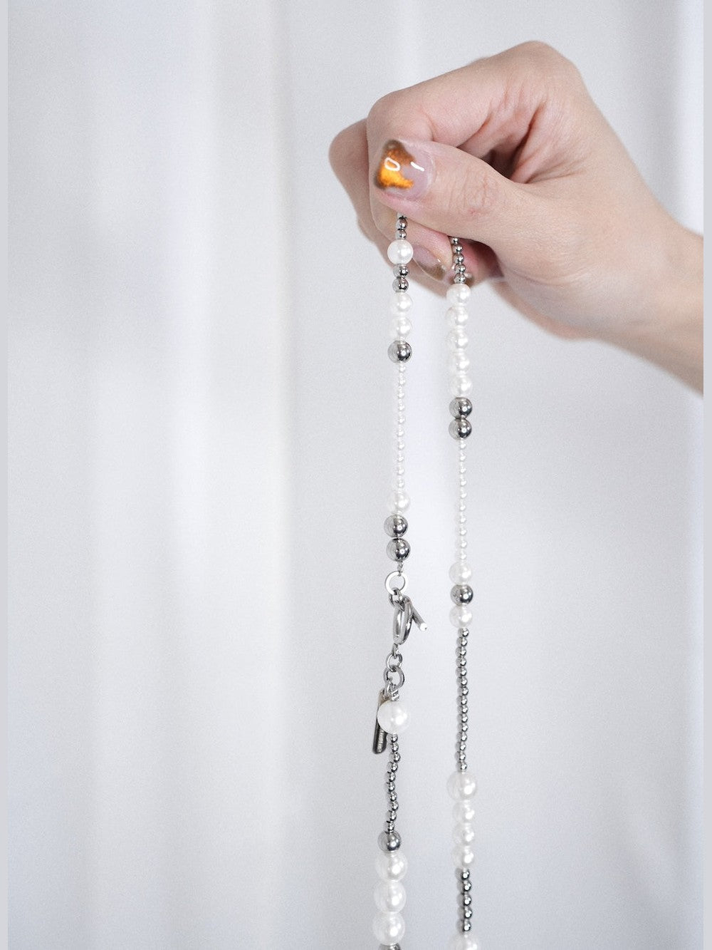 PEARL LONG Chain Necklace(5 ways to wear)
