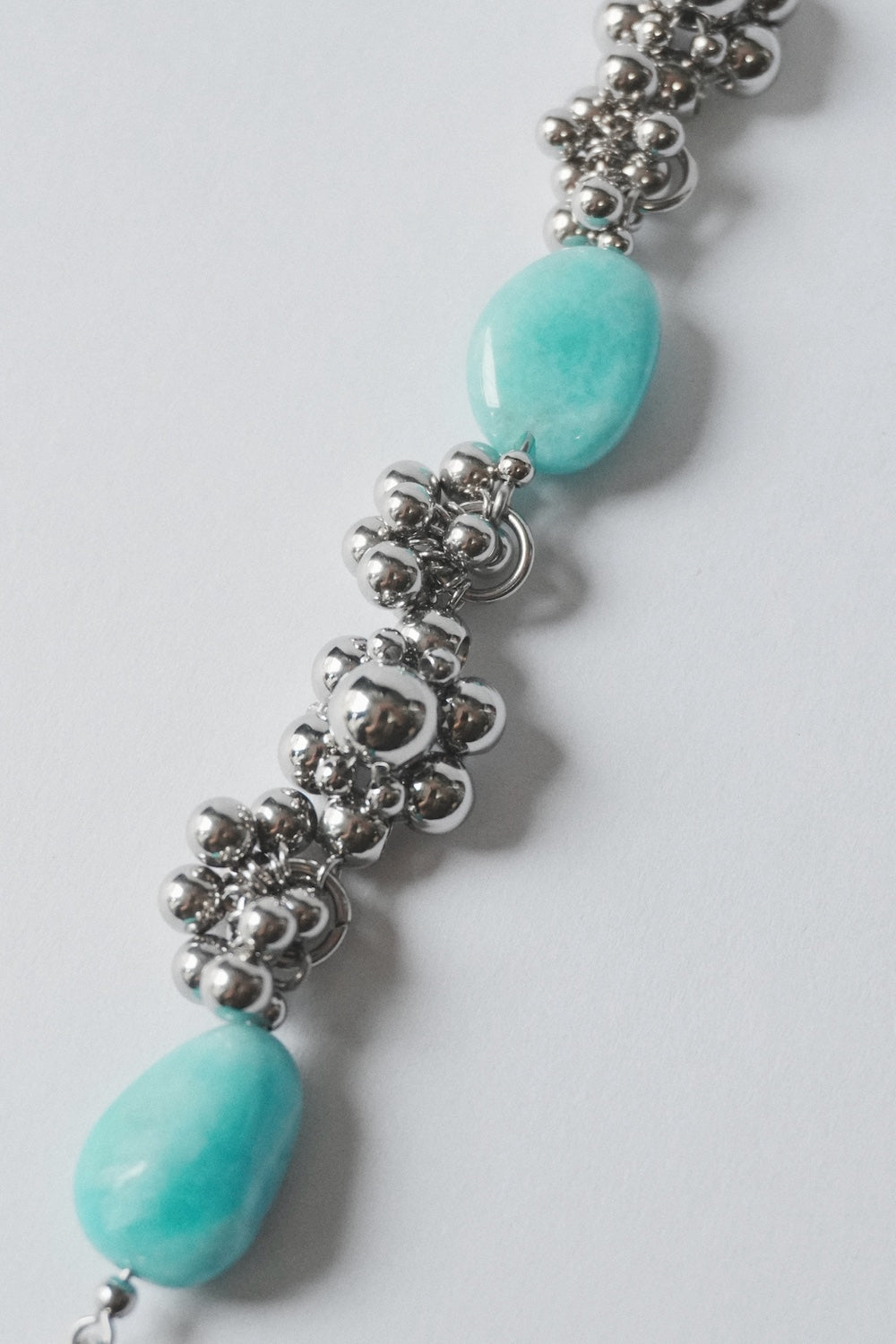 Rock-crystal Style Bracelet ver.4 (Blue Chalcedony 藍玉髓)