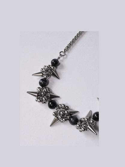 Rock Crystal Necklace ver.5 (Blue Tiger's Eye)