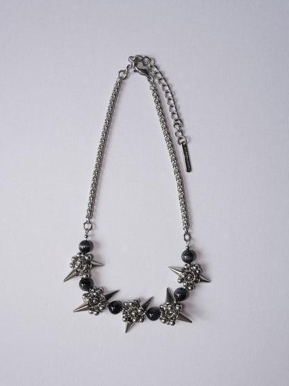 Rock Crystal Necklace ver.5 (Blue Tiger's Eye)
