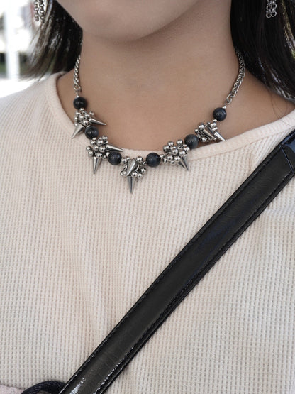Rock Crystal Necklace ver.5 (Blue Tiger's Eye)