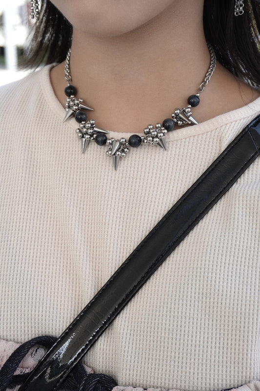 Rock-crystal Style Necklace ver.1 (Blue Tiger's Eye 藍虎眼)