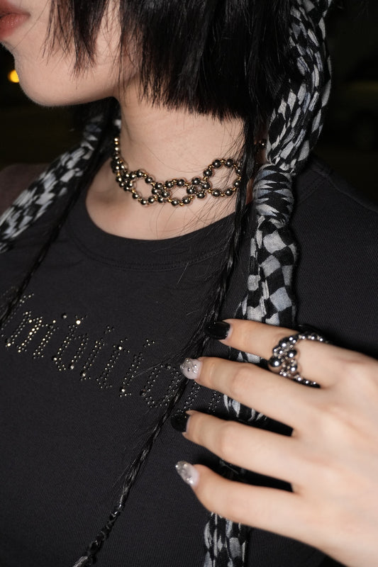 RING 2 RING Beaded Choker 圓環短項鏈