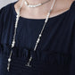 PEARL LONG Chain Necklace(5 ways to wear) 珍珠串珠長項鏈(5種配戴方式)