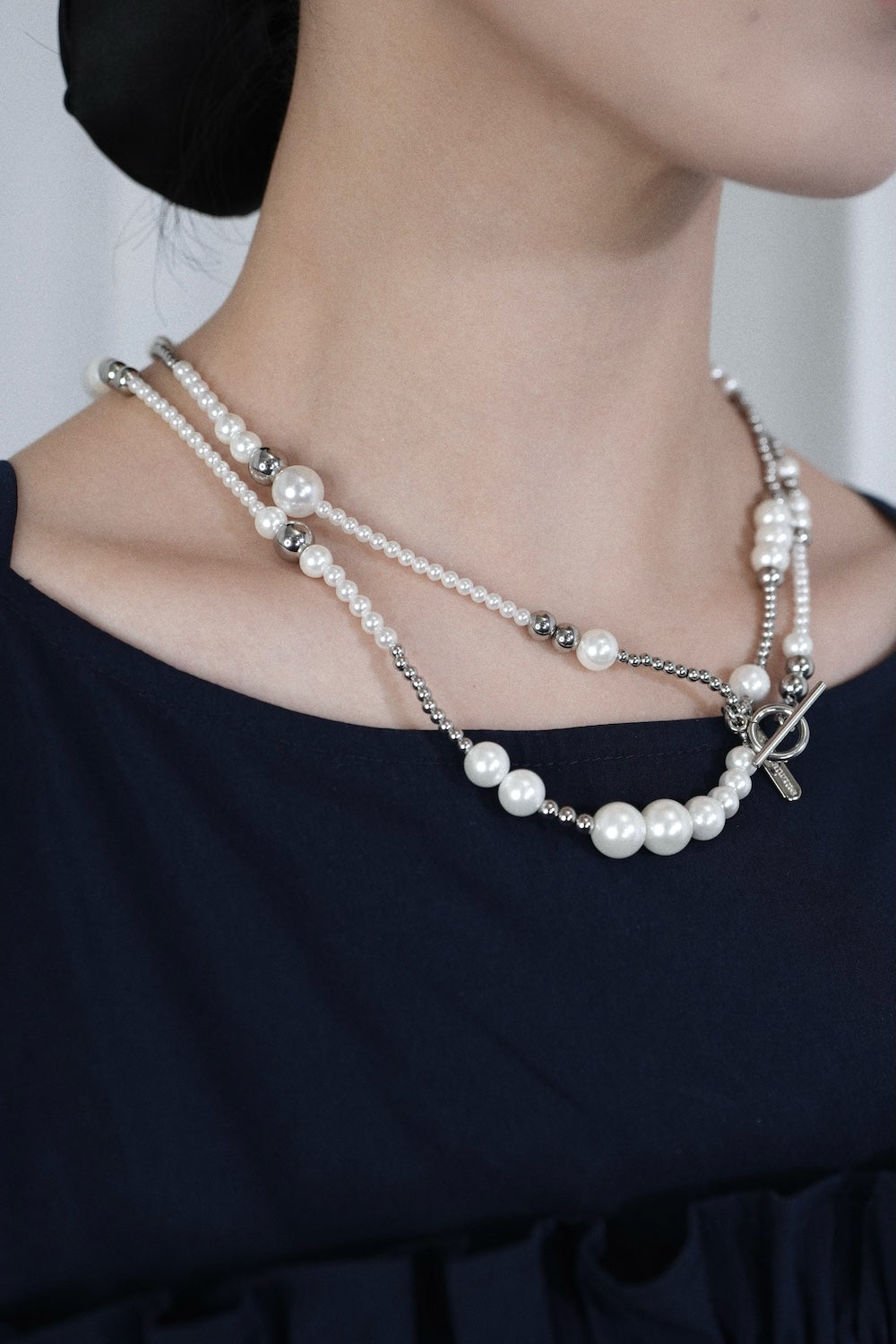 PEARL LONG Chain Necklace(5 ways to wear) 珍珠串珠長項鏈(5種配戴方式)