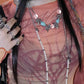 Rock-crystal Style Necklace ver.1 (Blue Chalcedony&Clear Quartz 藍玉髓&白水晶)