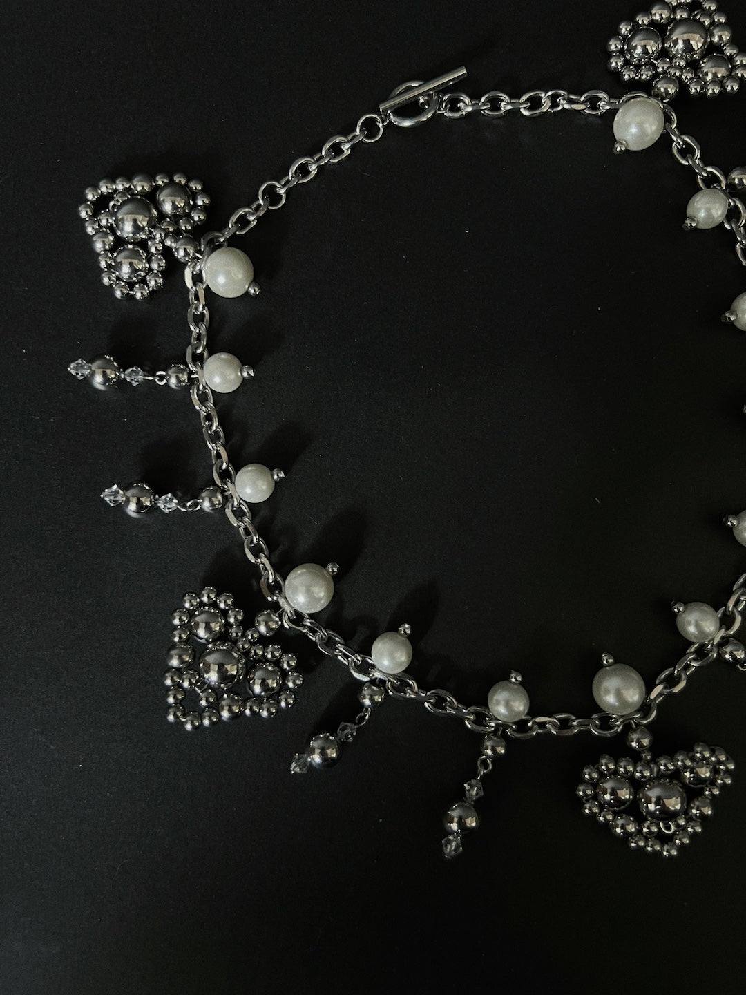 HEART Beaded Pearl Necklace 心心串珠珍珠項鏈